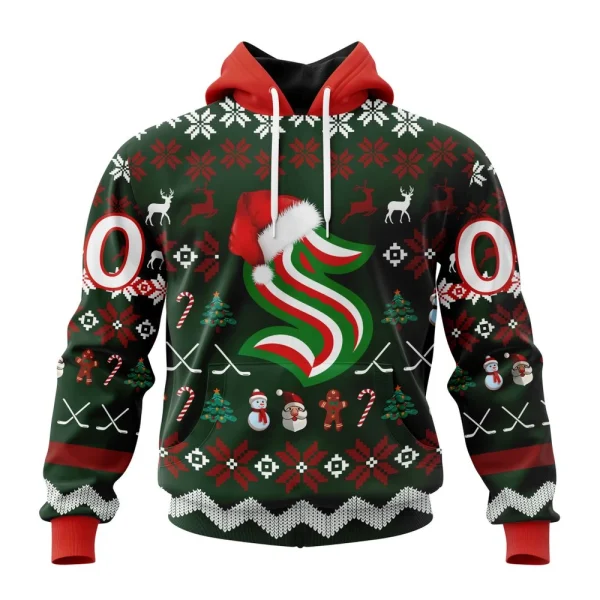 Hoodie NHL Seattle Kraken, Specialized Unisex Christmas Is Coming