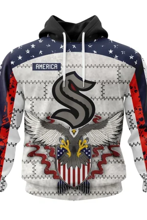 Hoodie NHL Seattle Kraken, Specialized Unisex In Us Concepts V0222