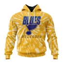 Hoodie NHL St Louis Blues Special Retro Vintage Tie Dye St2201