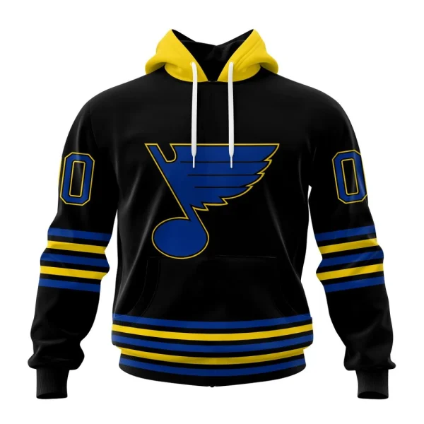 Hoodie NHL St. Louis Blues Special Blackout Design St2401