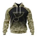Hoodie NHL St. Louis Blues Special Camo Design For Veterans Day St2302