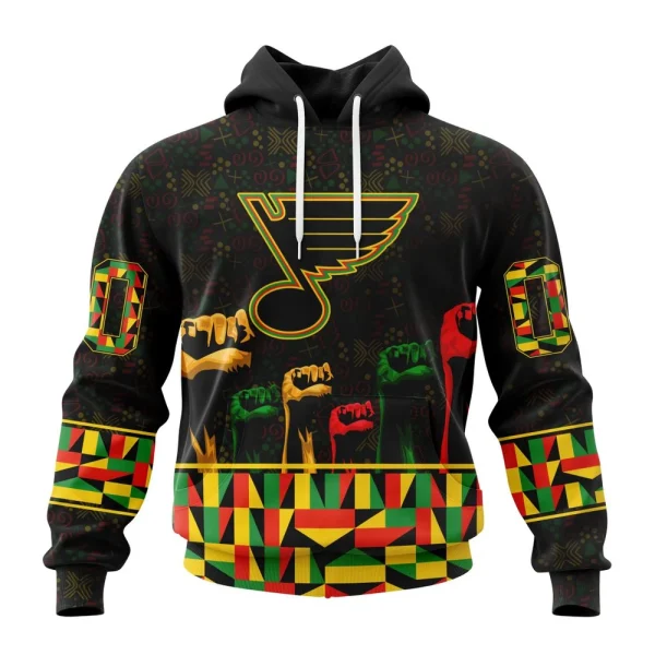 Hoodie NHL St. Louis Blues Special Design Celebrate Black History Month St2201