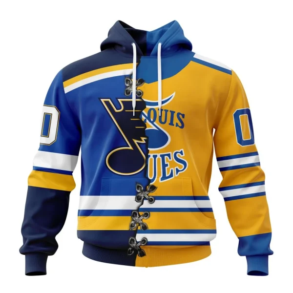 Hoodie NHL St. Louis Blues Special Home Mix Reverse Retro Personalized Kits