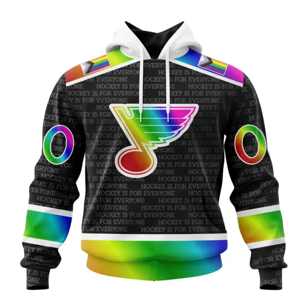 Hoodie NHL St. Louis Blues Special Pride Design Hockey Is For Everyone