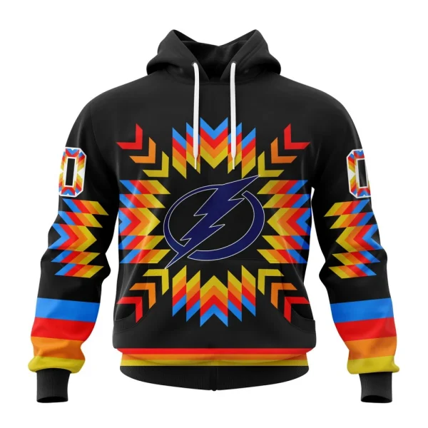 Hoodie NHL Tampa Bay Lightning Special Design With Native Pattern St2306