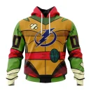 Hoodie NHL Tampa Bay Lightning Special Teenage Mutant Ninja Turtles Design St2301