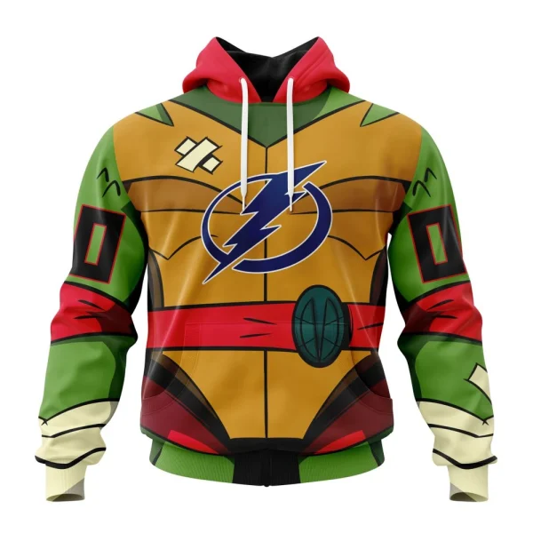Hoodie NHL Tampa Bay Lightning Special Teenage Mutant Ninja Turtles Design St2301