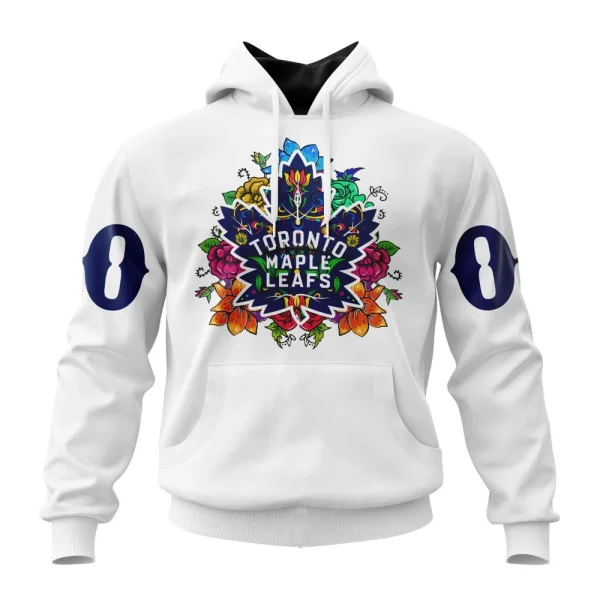 Hoodie NHL Toronto Maple Leafs, Specialized Unisex Kits Dia De Muertos