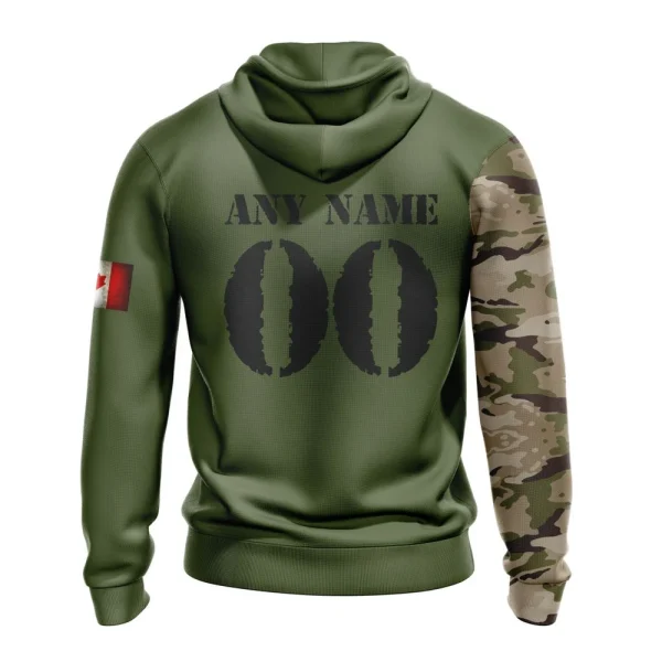 Hoodie NHL Vancouver Canucks Special Camo Skull Design St2303 - Image 2