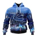 Hoodie NHL Vancouver Canucks Special Design With City Skyline St2301