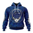 Hoodie NHL Vancouver Canucks Special Grateful Dead Design St2303