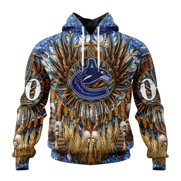 Hoodie NHL Vancouver Canucks Special Native Costume Design St2201