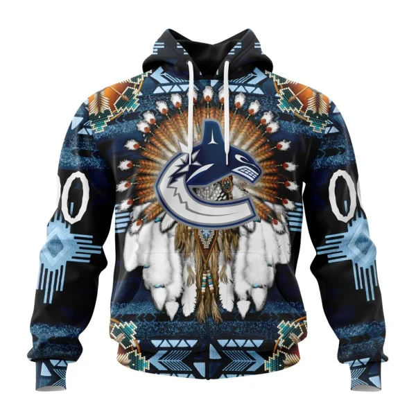 Hoodie NHL Vancouver Canucks Special Native Costume Design St2202