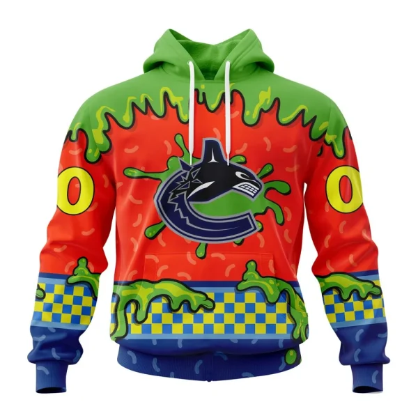 Hoodie NHL Vancouver Canucks Special Nickelodeon Design St2301