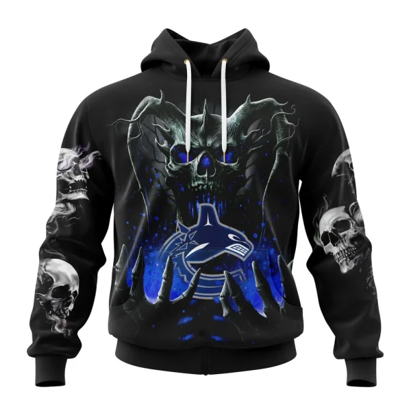 Hoodie NHL Vancouver Canucks Special Skull Art Design St2301