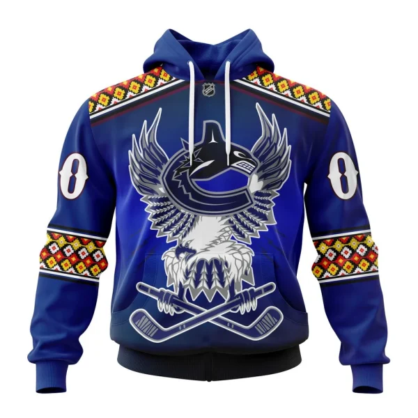 Hoodie NHL Vancouver Canucks, Celebrate Indigenous Culture With Specialized Wasac Night V0122