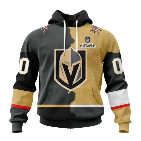 Hoodie NHL Vegas Golden Knights Personalize Home Mix Away Kits