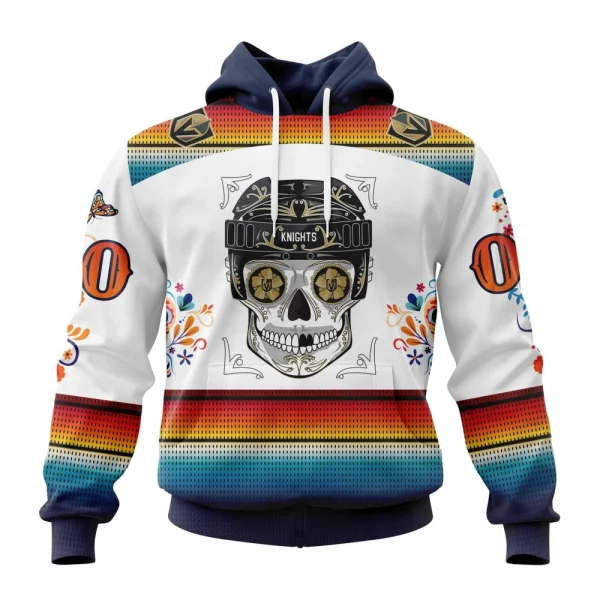Hoodie NHL Vegas Golden Knights Special Design For Dia De Los Muertos St2301