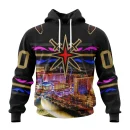 Hoodie NHL Vegas Golden Knights Special Design With Las Vegas Strip St2301