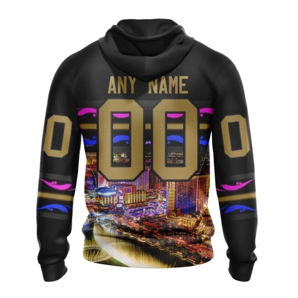 Hoodie NHL Vegas Golden Knights Special Design With Las Vegas Strip St2301 - Image 2