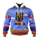 Hoodie NHL Vegas Golden Knights Special Kits With Super Mario Game Design