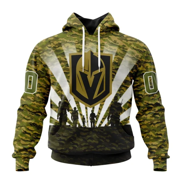Hoodie NHL Vegas Golden Knights Special Military Camo Kits For Veterans Day And Rememberance Day St2201