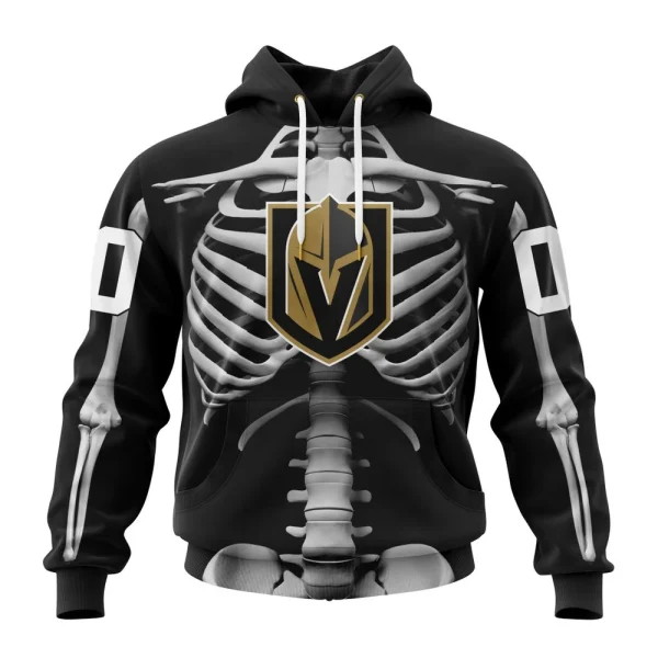 Hoodie NHL Vegas Golden Knights Special Skeleton Costume For Halloween St2301