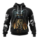 Hoodie NHL Vegas Golden Knights Special Skull Art Design St2301