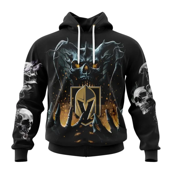 Hoodie NHL Vegas Golden Knights Special Skull Art Design St2301