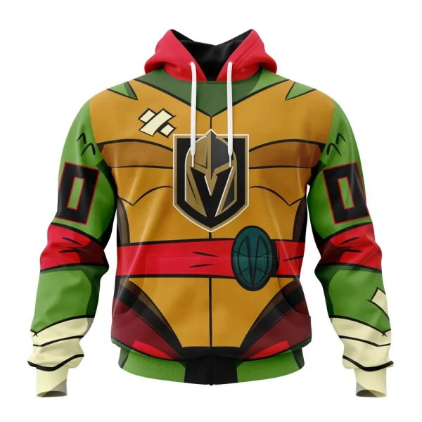 Hoodie NHL Vegas Golden Knights Special Teenage Mutant Ninja Turtles Design St2301