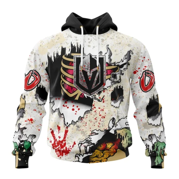 Hoodie NHL Vegas Golden Knights Special Zombie Style For Halloween St2304