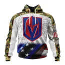 Hoodie NHL Vegas Golden Knights, Specialized Design With Our America Flag And Our America Eagle