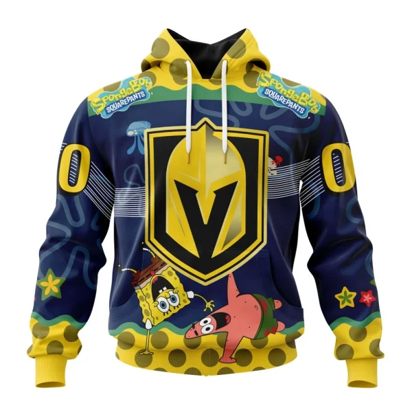 Hoodie NHL Vegas Golden Knights, Specialized Jersey With Spongebob