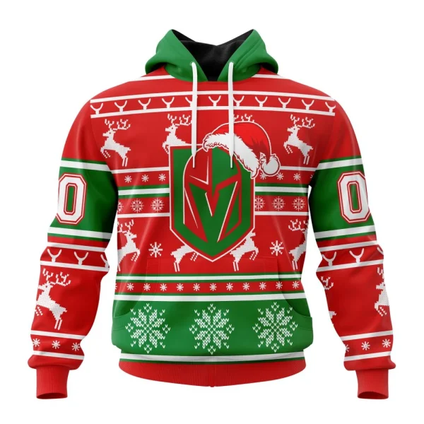 Hoodie NHL Vegas Golden Knights, Specialized Unisex Christmas Is Coming V02