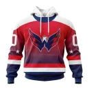 Hoodie NHL Washington Capitals Personalize Gradient Series Concept St2301