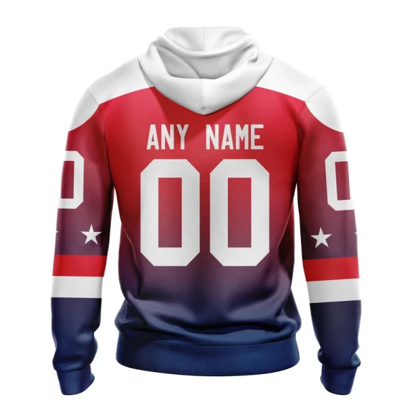 Hoodie NHL Washington Capitals Personalize Gradient Series Concept St2301 - Image 2