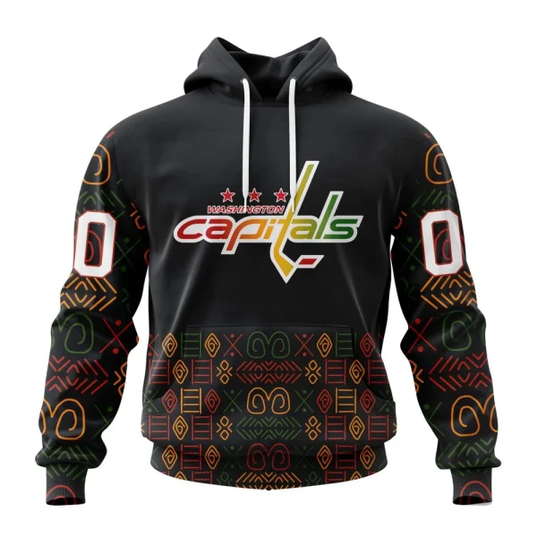 Hoodie NHL Washington Capitals Special Design For Black History Month St2401