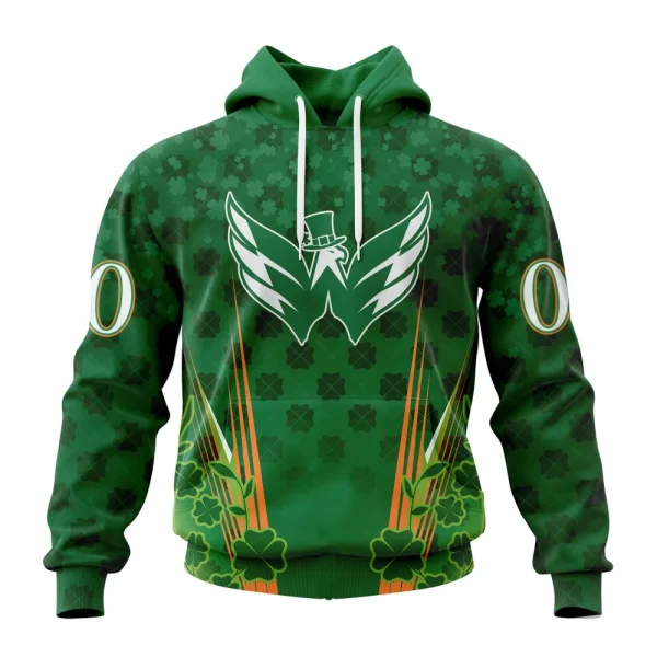 Hoodie NHL Washington Capitals Special Design For St. Patrick's Day St2402
