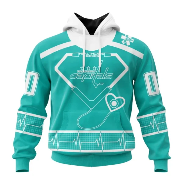 Hoodie NHL Washington Capitals Special Design Honoring Healthcare Heroes St2301