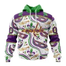 Hoodie NHL Washington Capitals Special Mardi Gras Design St2401