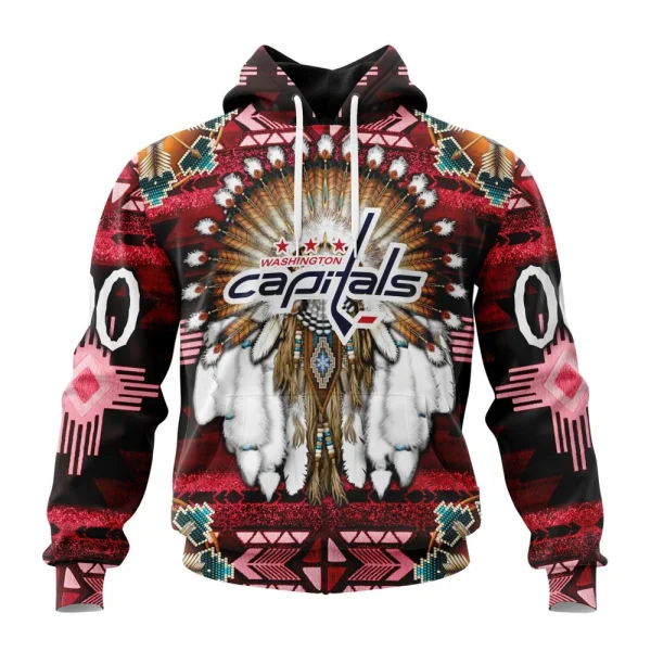Hoodie NHL Washington Capitals Special Native Costume Design St2202