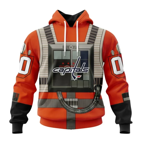 Hoodie NHL Washington Capitals Star Wars Rebel Pilot Design St2201