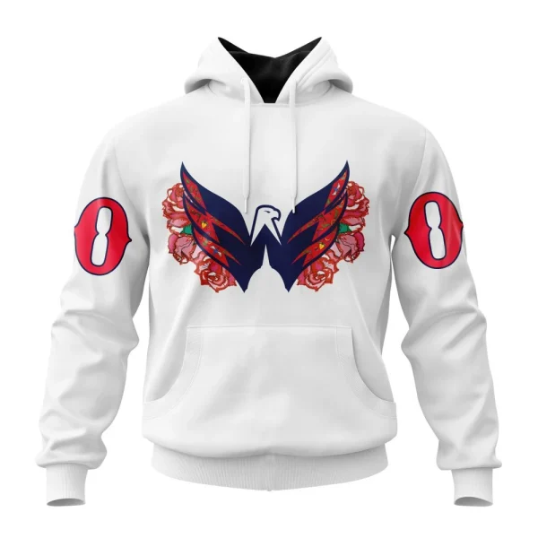 Hoodie NHL Washington Capitals, Specialized Unisex Kits Dia De Muertos
