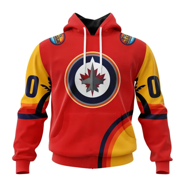 Hoodie NHL Winnipeg Jets Special All-Star Game Design With Florida Sunset