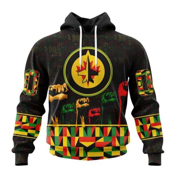 Hoodie NHL Winnipeg Jets Special Design Celebrate Black History Month St2201