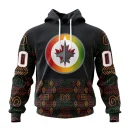 Hoodie NHL Winnipeg Jets Special Design For Black History Month St2401