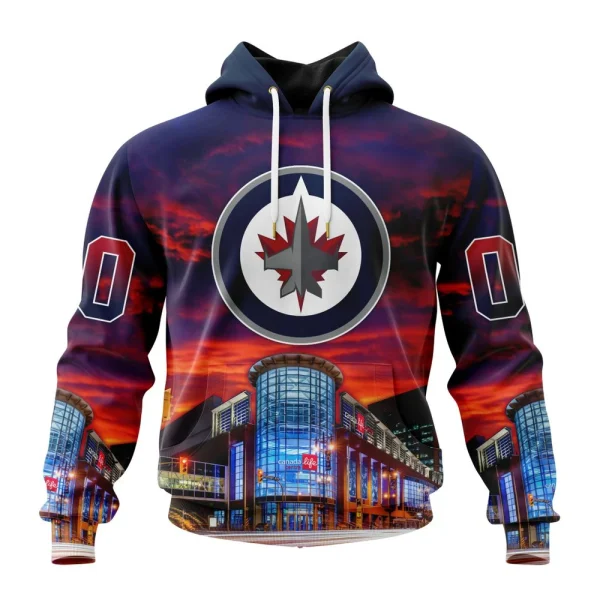 Hoodie NHL Winnipeg Jets Special Design With Canada Life Centre St2401