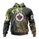 Hoodie NHL Winnipeg Jets Special Hunting Camo Design St2302