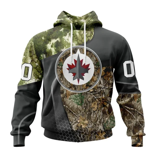 Hoodie NHL Winnipeg Jets Special Hunting Camo Design St2302