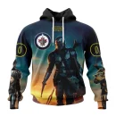 Hoodie NHL Winnipeg Jets Special Star Wars The Mandalorian Design St2401